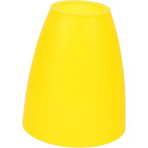 HOMSFOU Decorative Lamp Cover in Yellow Plastic Lampshade for Table Lamp Minimalist Ceiling Lamp Shade