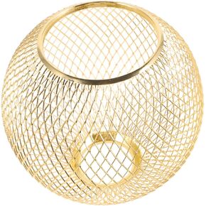 Hollow Iron Lampshade Replacement Metal Lamp Cover for Pendant Ceiling Hanging Lights Lightweight Easy to Install Vintage Design for Cozy Home Atmosphere