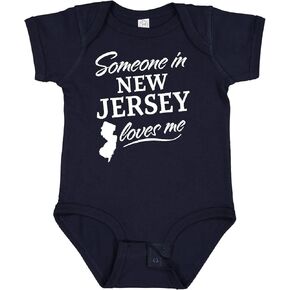 inktastic Someone in New Jersey Loves Me Baby Bodysuit