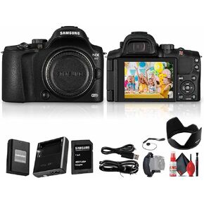 Samsung NX20 Digital Camera Bundle Including Battery, Charger, Hand Strap, Cleaning Kit, Cap Keeper