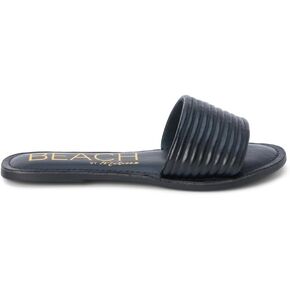 BEACH by Matisse Womens Troller Slide Flat Casual Sandals Casual - Black