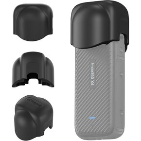 X4 Lens Cap for Insta 360 X4, Lens Protector for Insta360 X4 Accessories, Compatible with Insta 360 X4 Standard Lens Guard (Black)
