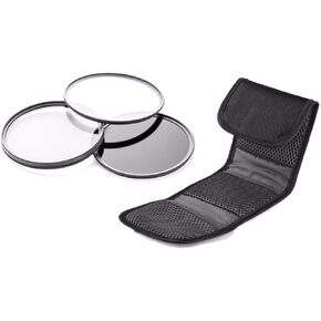 High Grade Multi-Coated & Threaded 3 Piece Lens Filter Set Compatible with Nikon COOLPIX P1100