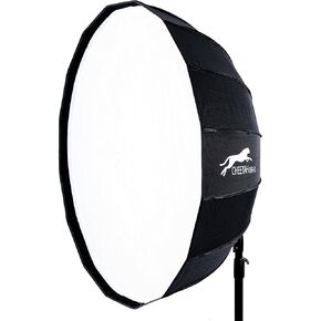Cheetah Stand QSB-42 Softbox (Bowens) w/Egg Crate Grid and Quick Release Umbrella Style Softbox - Compatible with Bowens, Godox, Profoto, Alienbees, Glow, Elinchrom, Flashpoint Strobes