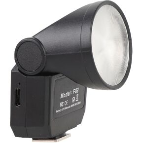 Mini Camera Flash, GN8 6500K CRI97 Digital Film DSLR Flashlight with Standard Hot Shoe, Portable External Retro Fill Light