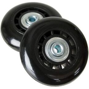 2 Black Air Case Smooth Glide Wheels. Only fits Pelican Air case Models.