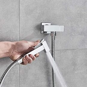 Kitchen Taps Single Cold Water Corner ValveFittings Solid Brass Square Hand Shower Crane 90 Degree Switch
