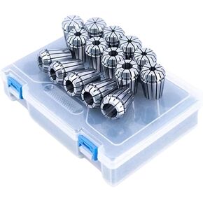 DEDK ER Collet Set ER11 ER16 ER20 ER25 ER32 ER40 0.008mm AA Clamping ER Spring Collet Chuck ER25 Collet Chuck(A (0.015mm),ER20-13Pcs)