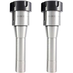 1pcs R8 ER Tool Handle R8 ER16 ER20 ER25 ER32 ER40 M12 Collet Chuck Milling Machine Milling Tool Handle R8 Taper Shank Milling Chuck(Large Thread (M12),R8-ER32)