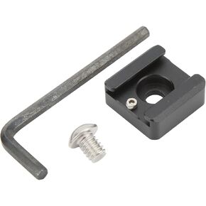 Cold Shoe Mount Adapter for Camera Cage - 1/4 Screw Hole - Aluminum Alloy Universal Bracket - Expand Mic, Flashlight - Mini Compact Design for DSLR, Mirrorless