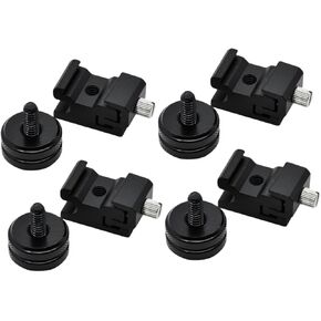 NUOBESTY 2sets 8pcs Cold Shoe Flash Mount Adapter with Screw for DSLR Camera Rig Photography Supply for Enhanced Compatibility and Versatile Use 8pcs*2