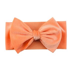 Baby Girl's 7'' Soft Big Bowknot Velvet Headband Toddler Hairband for Photography Travel Party Festivals (Dark Purple, One Size)