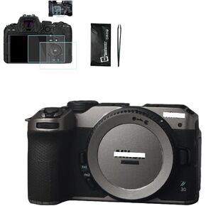 Camera Body Protective Film for Nikon Z30， Anti-Scratch Camera Skin Sticker include 2pcs Z30 screen protector and tools (Titanium)