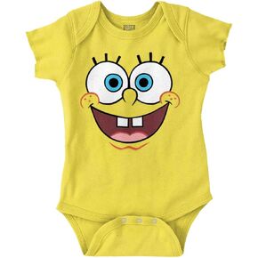 Nickelodeon Spongebob Squarepants Happy Face Baby Romper Boys or Girls