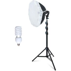 LINCO Lincostore Studio Round Lighting 15 inch Portrait Light Modern Style with Diffuser (Single Light) AM263