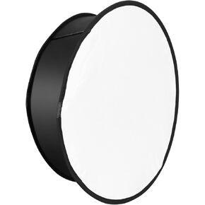 led Video Light softbox YN56-1 56cm/22in Round Softbox Diffuser Collapsible with Carrying Bag for YN600L/ YN600L II/ YN900/ YN900 II LED Video Light, Black