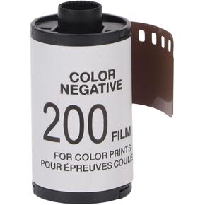 8 Sheets Color Film 35mm ISO200 High Definition - High Contrast 135 Color Film for Photography, for Portraits and Low Light Conditions