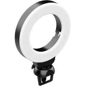 Mini 4 Inch LED Light, Clip On Laptop Video Conference Lighting, 3 Lighting Modes (3200K to 6500K), Dimmable USB Powered, for Live Streaming, Online Education, Meetings, Zoom Calls