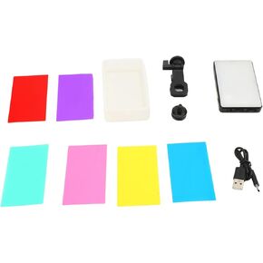 RGB LED Desktop Photography Light Portable Video Light with 20 Lighting Modes for Live Streaming Video Recording RGB LED Desktop Photography Light