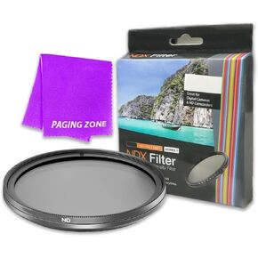 62mm NDX Variable Range Neutral Density Fader Filter Adjustable from ND2 - ND1000 for Olympus M. Zuiko Digital ED 12-40mm f/2.8