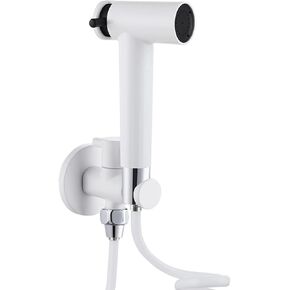 Handheld Bidet Sprayer for Toilet Seat with Spring Hose, Multi-Function for Baby Cloth Diaper Sprayer, Wall Mounted Brass Sprayer, for Feminine Wash and Pets Shower