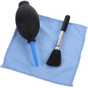 LCD Screens Air Blower Keyboard Air Blower with Brush and Cleaning Cloth Dust Collector for Camera Lens Random Style