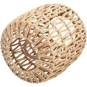 ARTIBETTER Hanging Lamp Cover Creative Pendant Light Imitation Rope Woven Lampshade Woven Pendant Lighting Ambiance