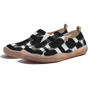 Casual Slip On Loafers for Women Art Painted Travel Shoes Lightweight Comfort Knitted Walking Sneakers