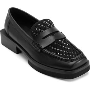 DKNY Women's Blevins Studded Heeled Loafer Mule