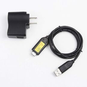 MaxLLTo 4ft Length USB AC/DC Battery Power Charger Adapter for Samsung TL205 TL210 TL220 i8 Camera