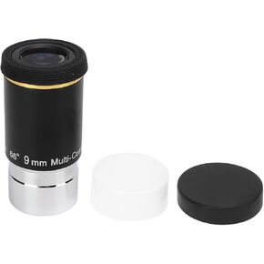 Astronomical Telescope Eyepiece 1.25in, 9mm Wide Angle, 66 Degrees Field of View, Definition Optical Glass Lens, for Bright Astronomical Observation, Nebula Watching, Holiday