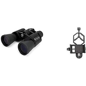 Celestron UpClose G2 10-30x50 Zoom Porro Binocular 71260 with Basic Smartphone Adapter 1.25"
