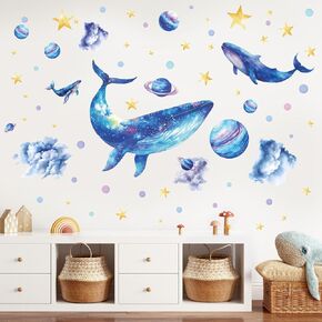 Removable Sea Turtle Wall Decal Peel and Stick, Vinyl Seaweed Wall Sticker, Ocean Wall Decor Art for Nursery Playroom