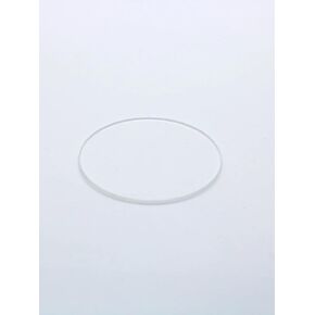 Round Multi-Dimensional Fused Quartz Glass Transparent Transparent 275nm UVC and IR JGS2(30MM_1.5MM)