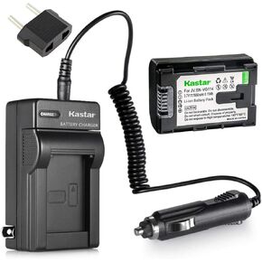 Kastar Battery + Charger Replacement for JVC Everio GZ-HM30AU, GZ-HM30BU, GZ-HM30SU, GZ-HM30RU, GZ-HM30VU HD Flash Memory Camcorder