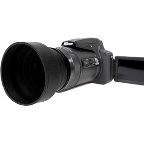 Lens Hood * New Model * (Rubber Collapsible Design) Compatible with Panasonic Lumix DMC-FZ2500