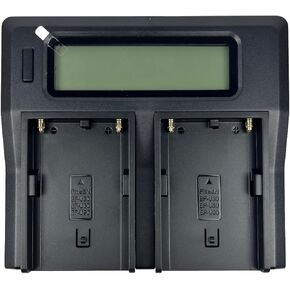 Quick LCD Dual Battery Charger for BP-U30, BP-U60, BP-U65, BP-U90, BP-U95, fits PMW-100, PMW-150, PMW-160, PMW-200,PMW-280,PMW-300, PMW-300K2, PMW-EX1, PMW-EX160, PMW-EX1R, PMW-EX260, PMW-EX280...