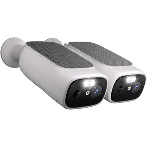 2K Solar Camera Outdoor Wireless-5/2.4Ghz WiFi Cameras for Home Security, AI Motion Detection, Color Night Vision, SD Card/Cloud Storage, Waterproof, Compatible with Alexa/Google Home (3 Cameras)