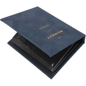 Photo Album, 2x3 Velvet Cover Photo Collect Book Versatile Light Weight for Mini12 11 9 8 (Dark Blue)