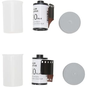 35mm Color Negative Film ISO 200-2 Rolls of 8 Sheets High Saturation HD Film for 135 Cameras, Ideal for Portraits and Fast Action Photography
