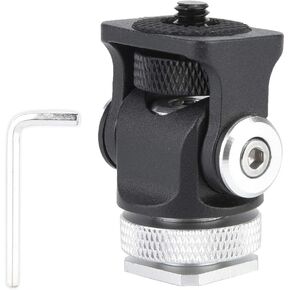 Hot Screw 7×5×4 Mini Hot Shoe Mount, Monitor, Microphone, Flash, 1 4 Inch Screw Camera Mount