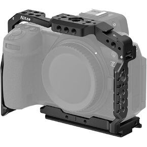 Nitze Z6 III Cage for Nikon Z6 III Camera, with Built-in NATO Rail, Cold Shoe and Quick Release Plate for Arca-Swiss - T-N05A