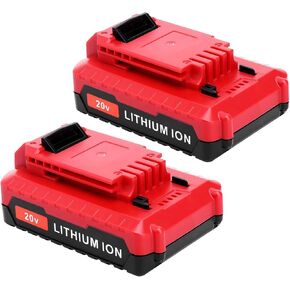 2Pack متوافق مع بطارية Porter Cable 3.0AH 20V ، استبدال PORTER-CABLE 20-Volt بطارية PCC681L PCCK6118 PCCK647LB PCC685LP PCC682L PCC680L 20VOLT MAX CORDLAL TOOL