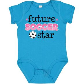 inktastic Future Soccer Star Girls Baby Bodysuit