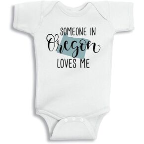 Someone in Oregon Loves Me Baby Infant Bodysuit
