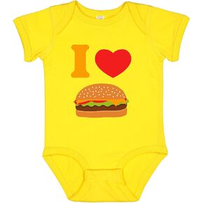 inktastic I Love Cheeseburgers Baby Bodysuit