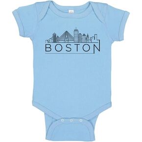 TATY Kids Skyline Boston Massachusetts Baby Infant Bodysuit