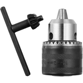 10mm 13mm Precise Keyless Drill Chuck Converter 1/2"-20UNF 3/8"- 24UNF Thread Quick Change Adapter Chuck(10mm)
