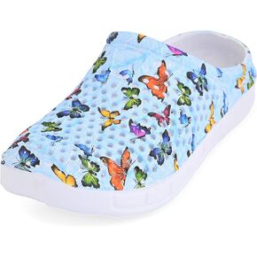 Comfort Trends Slip-On Casual Medical EVA Clogs, Colorful Butterfly Womens' Comfort Ventilated Breathable Everyday Shoes Garden EVA Clogs in Saudi Arabia
