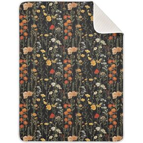 Insects Bugs Beetles Cute Baby Swaddle Blanket for Boys Girls, Butterfly Ladybug Maple Leaves Muslin Baby Receiving Swaddle Blanket, Soft Cotton Nursery Swaddling Blankets for Newborn Toddler